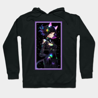 Anime Cute Cat Girl | Sci-Fi Manga Girl Anime Art Hoodie